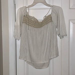 Off the shoulder shirt